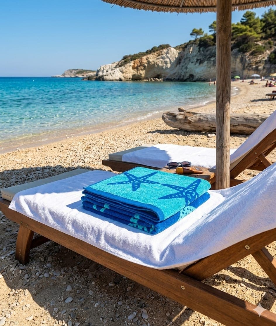 Telo Mare in Spugna Jacquard 75x150 cm Varianti Assortite - 11