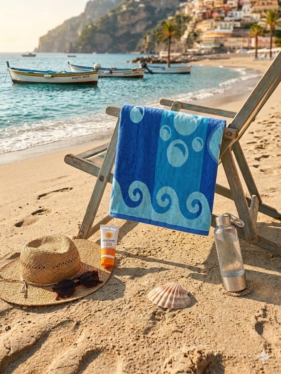 Telo Mare in Spugna Jacquard 75x150 cm Varianti Assortite - 14