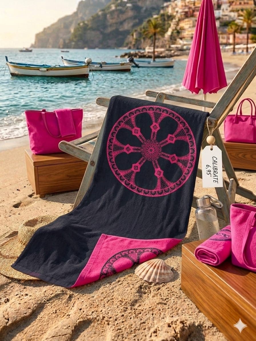 Telo Mare in Spugna Jacquard 75x150 cm Varianti Assortite - 15