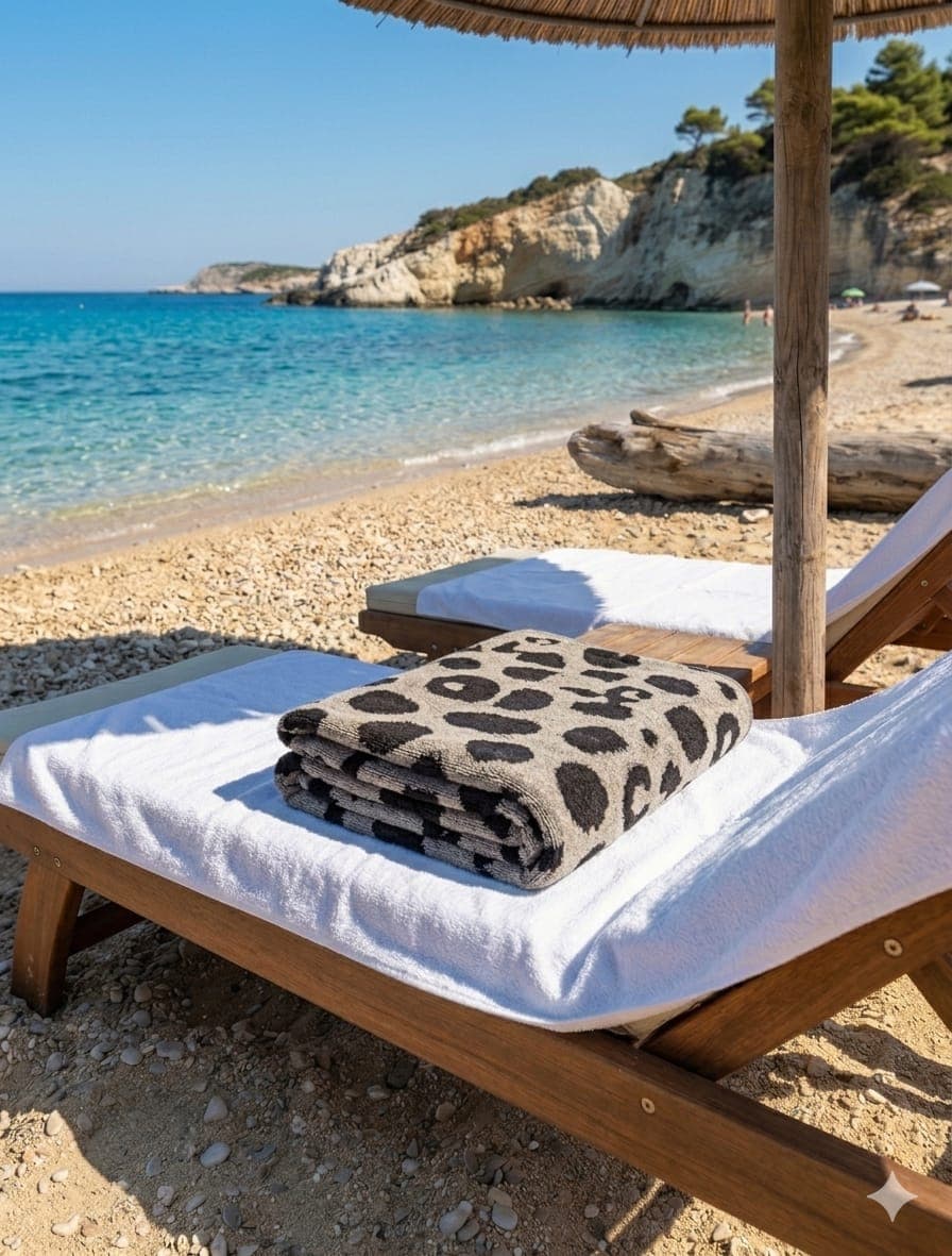 Telo Mare in Spugna Jacquard 75x150 cm Varianti Assortite - 10