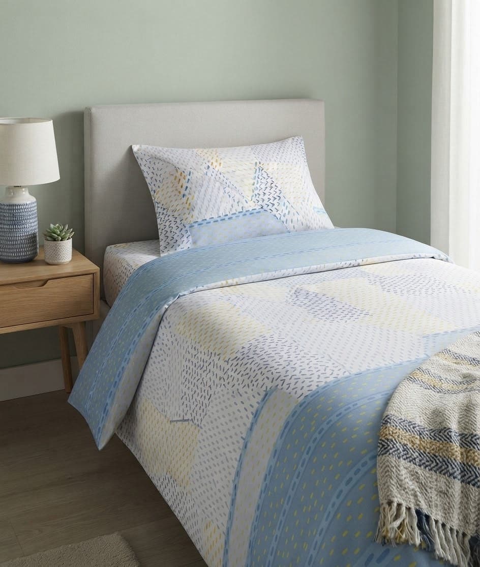 Completo Lenzuola Singolo Tessier Varianti Assortite in Cotone - 14