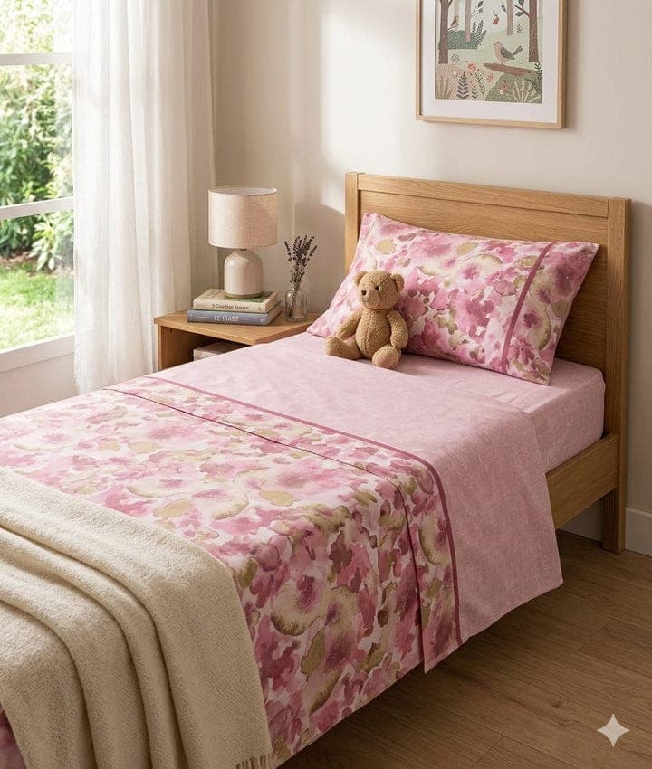 Completo Lenzuola Singolo Tessier Varianti Assortite in Cotone - 7