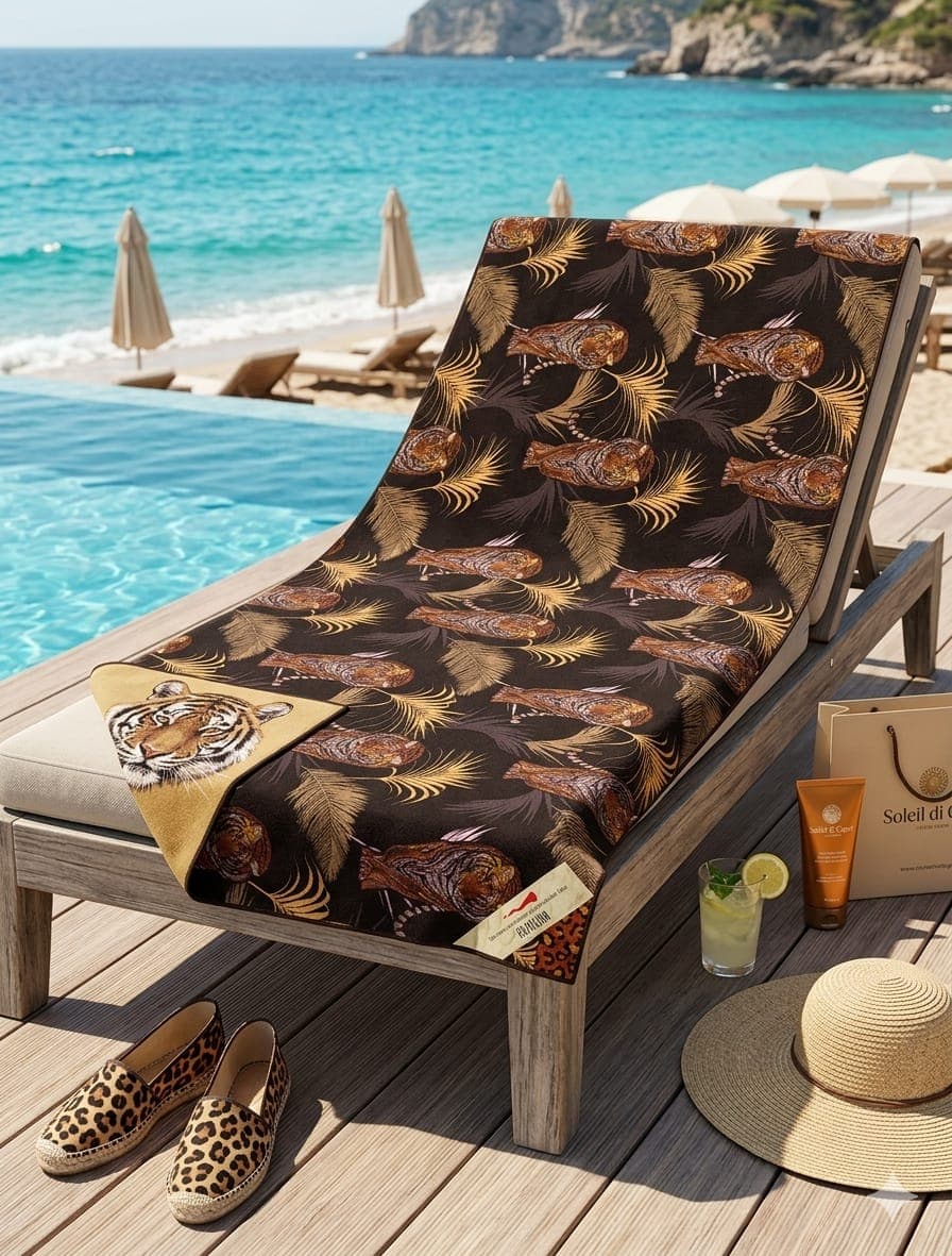 Telo Mare Papalina in Microfibra con Stampa Digitale 90x60 cm - 9