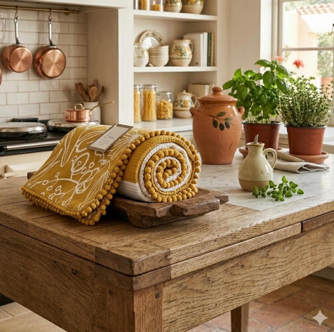 Set Strofinacci Preziosa Home Candida 3 Pezzi in Cotone 50x70 cm - 12