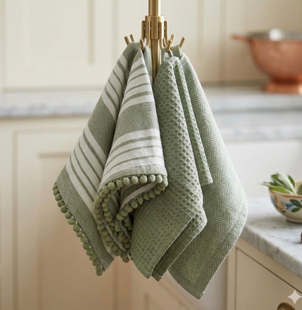 Set Strofinacci Preziosa Home Candida 3 Pezzi in Cotone 50x70 cm - 16