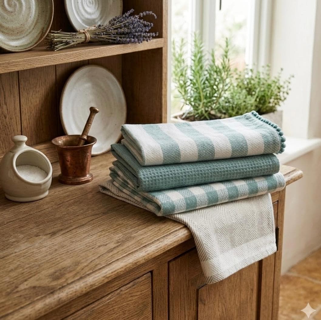 Set Strofinacci Preziosa Home Candida 3 Pezzi in Cotone 50x70 cm - 20