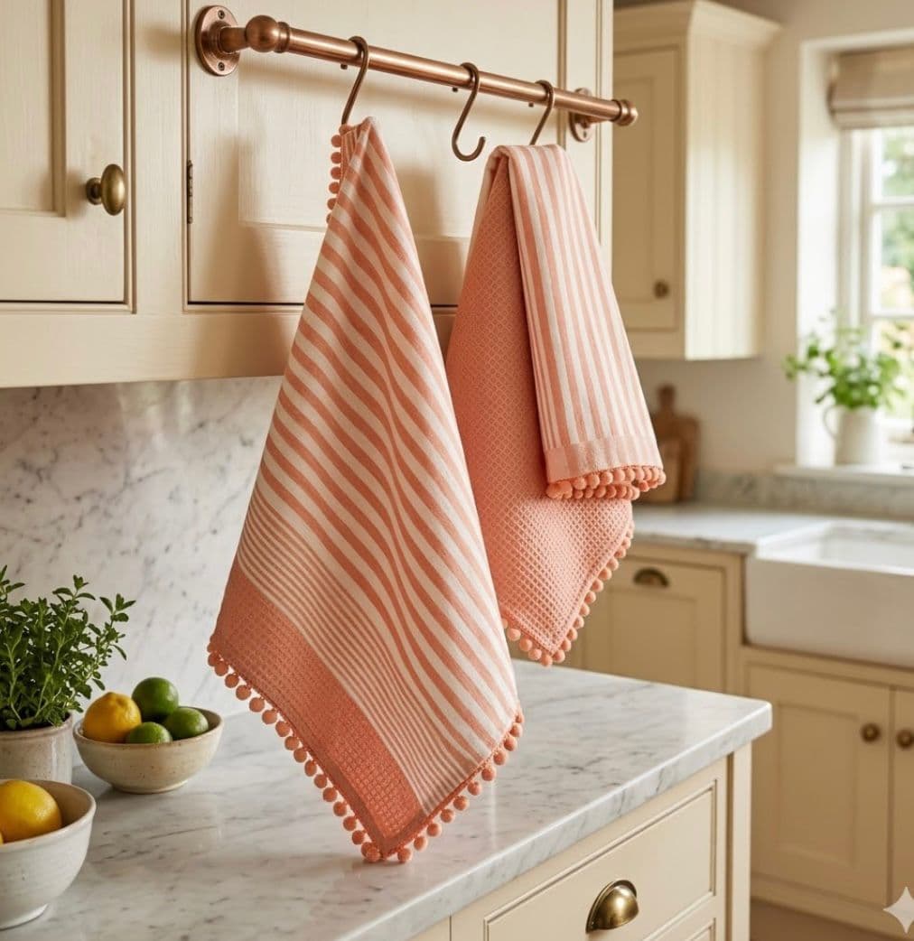 Set Strofinacci Preziosa Home Candida 3 Pezzi in Cotone 50x70 cm - 3