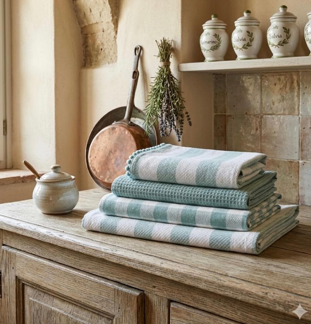 Set Strofinacci Preziosa Home Candida 3 Pezzi in Cotone 50x70 cm - 21