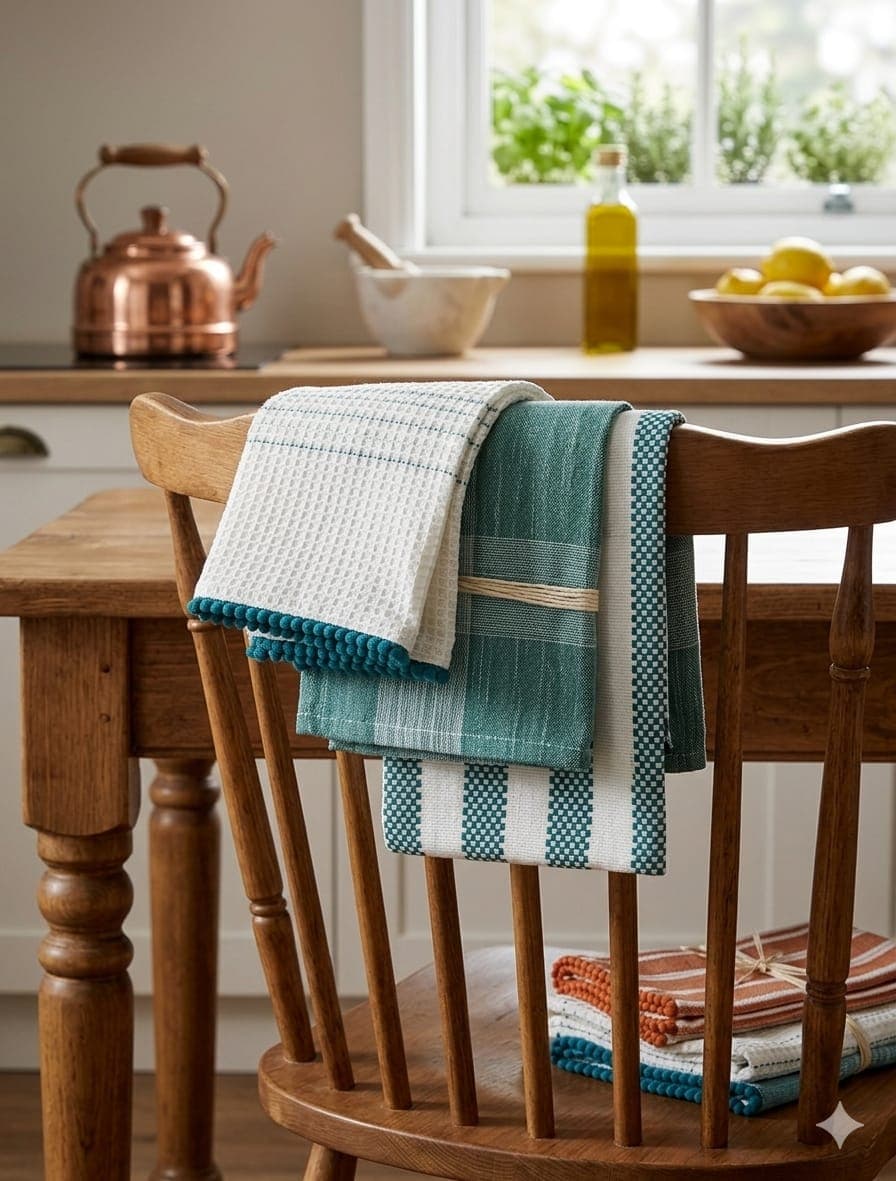 Set Strofinacci Preziosa Home Candida 3 Pezzi in Cotone 50x70 cm - 22