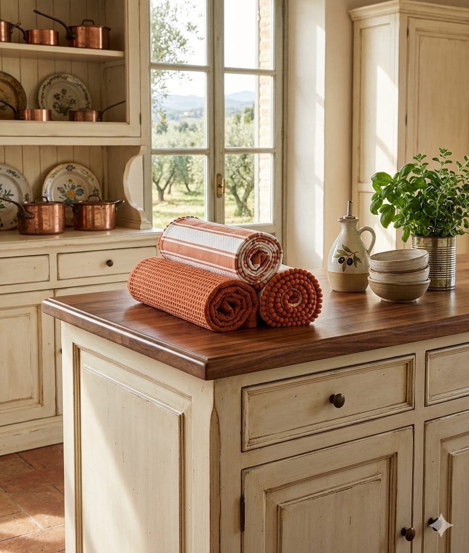 Set Strofinacci Preziosa Home Candida 3 Pezzi in Cotone 50x70 cm - 29