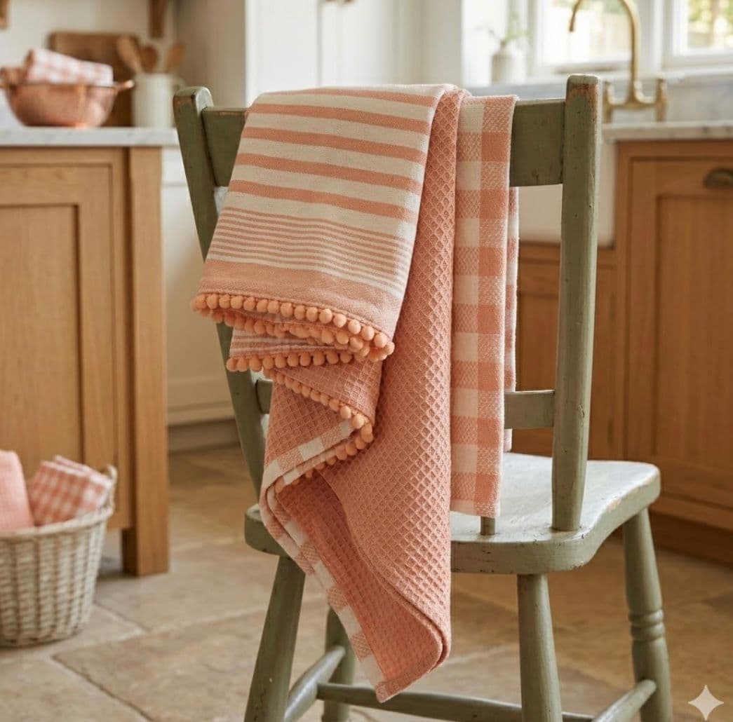Set Strofinacci Preziosa Home Candida 3 Pezzi in Cotone 50x70 cm - 5