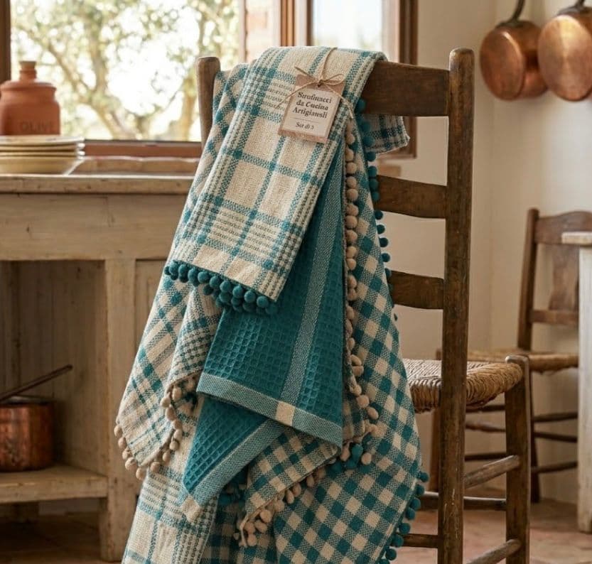 Set Strofinacci Preziosa Home Candida 3 Pezzi in Cotone 50x70 cm - 10