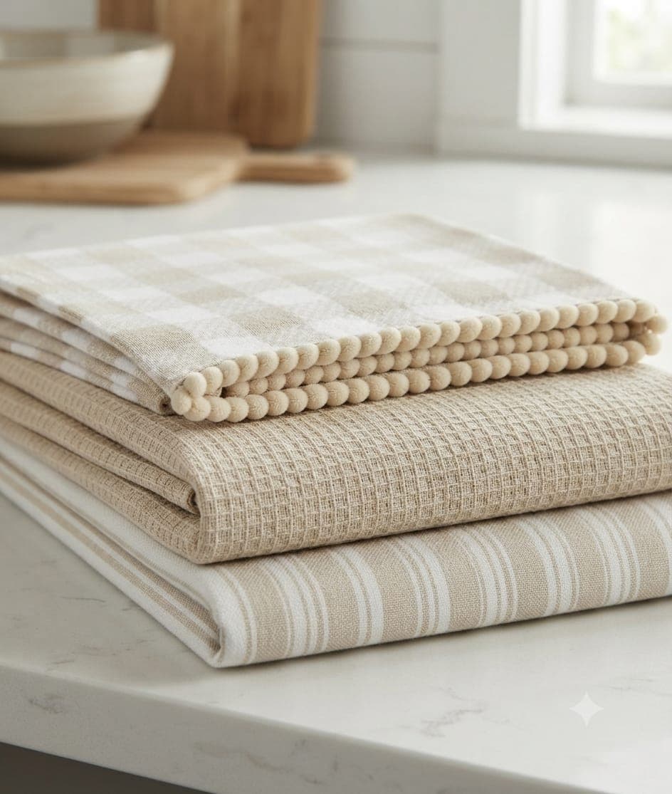 Set Strofinacci Preziosa Candida 3 Pezzi in Cotone 50x70 cm - 3