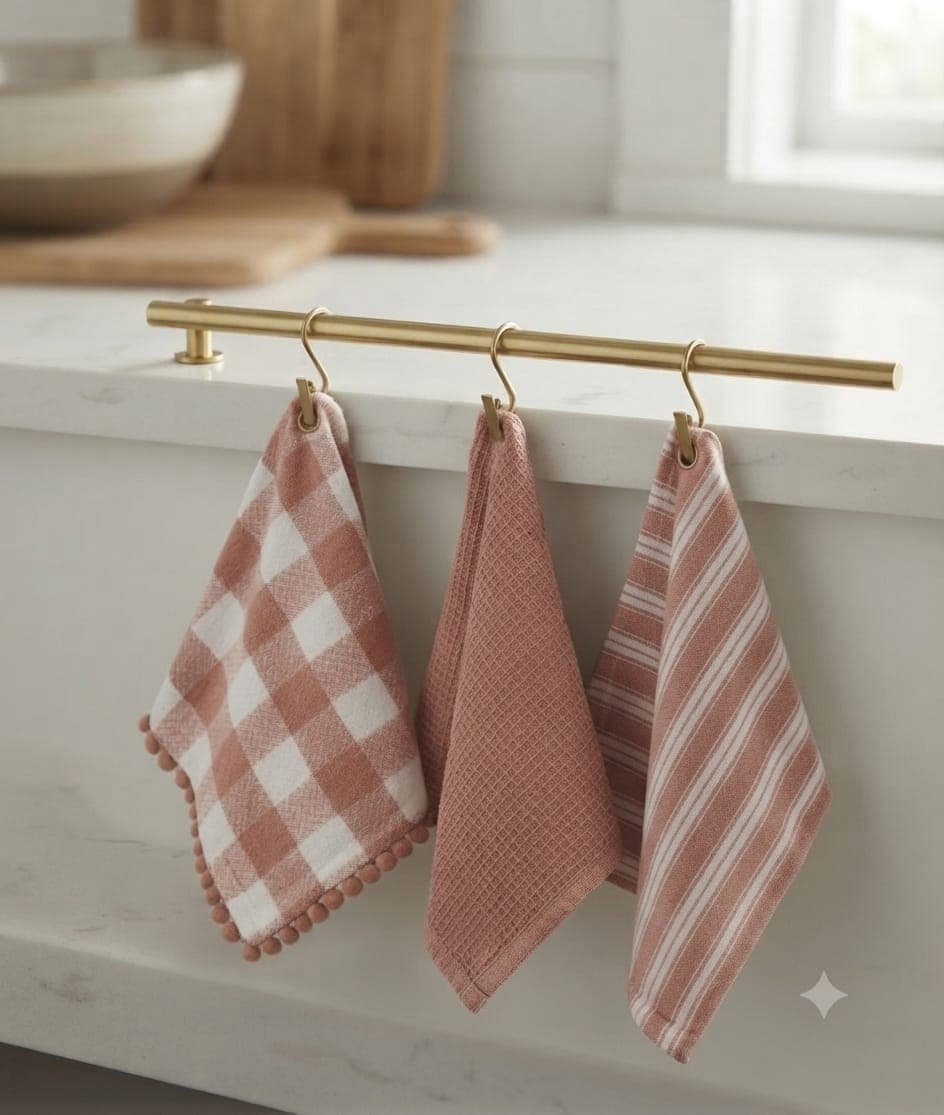 Set Strofinacci Preziosa Candida 3 Pezzi in Cotone 50x70 cm - 4