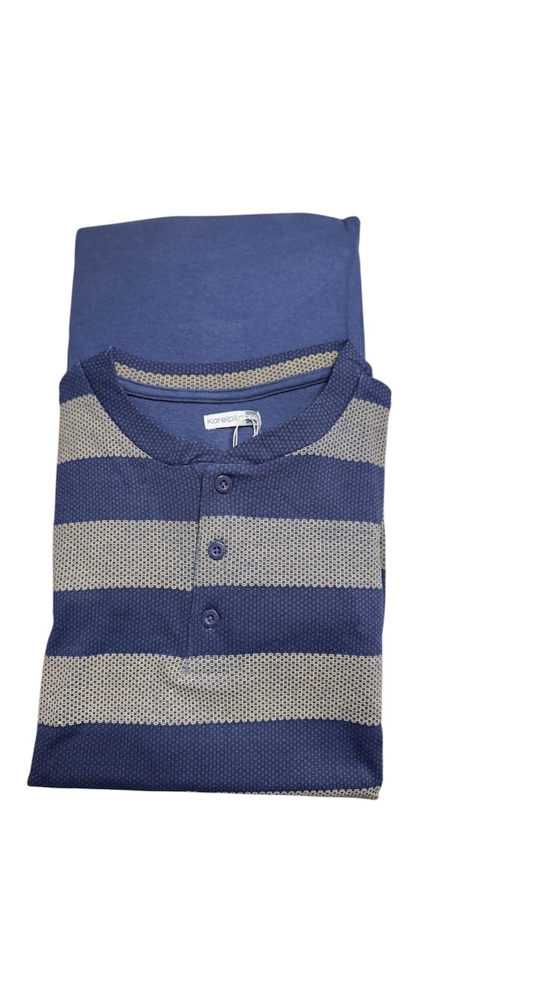 Pigiama Uomo Autunno/Inverno Caldo Cotone Karelpiù KF3121PLU - 2