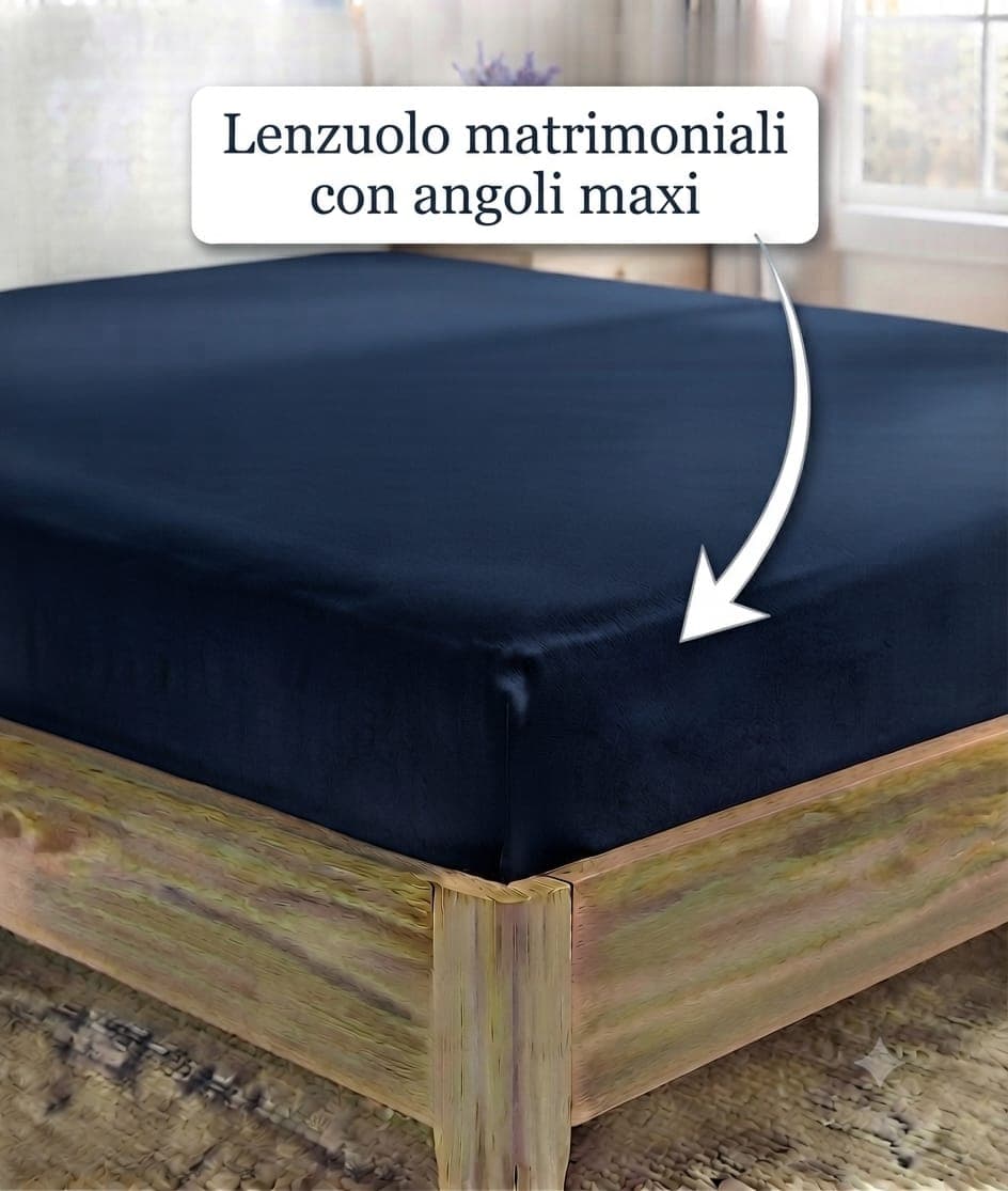 Lenzuolo Sotto Suprema con Angoli Maxi Singolo – Tinta Unita Puro Cotone 90x200+25 cm - 12
