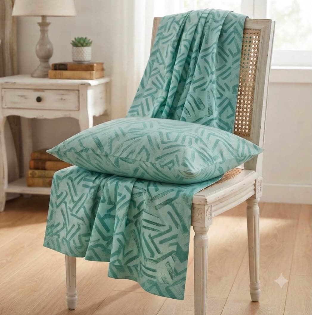 Completo Lenzuola 1 Piazza e 1/2 Sora Angel’s Collection – 100% Cotone Morbido e Naturale - 2