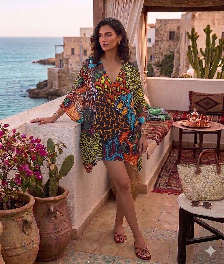 Kaftano Positano Beachwear Miseno in Polysilk - 2