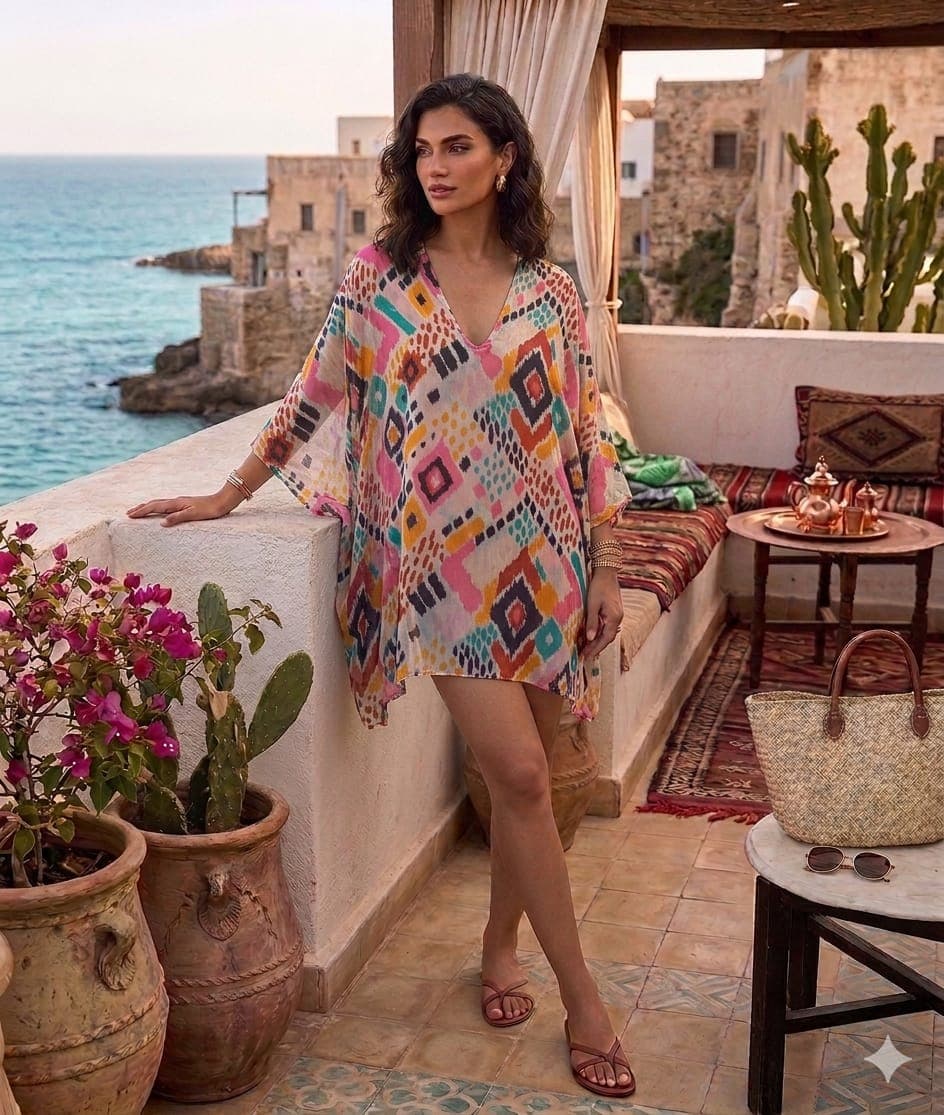 Kaftano Positano Beachwear Miseno in Polysilk - 3
