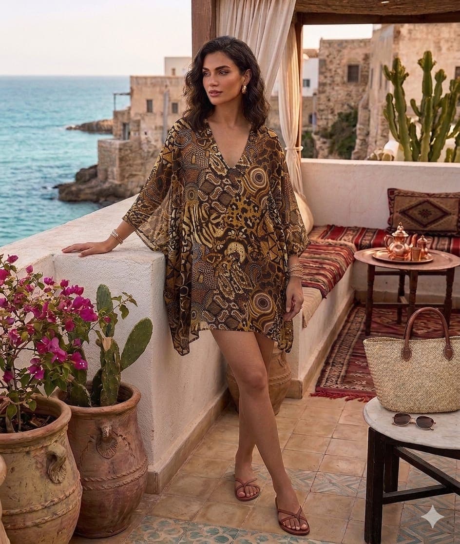 Kaftano Positano Beachwear Miseno in Polysilk - 4