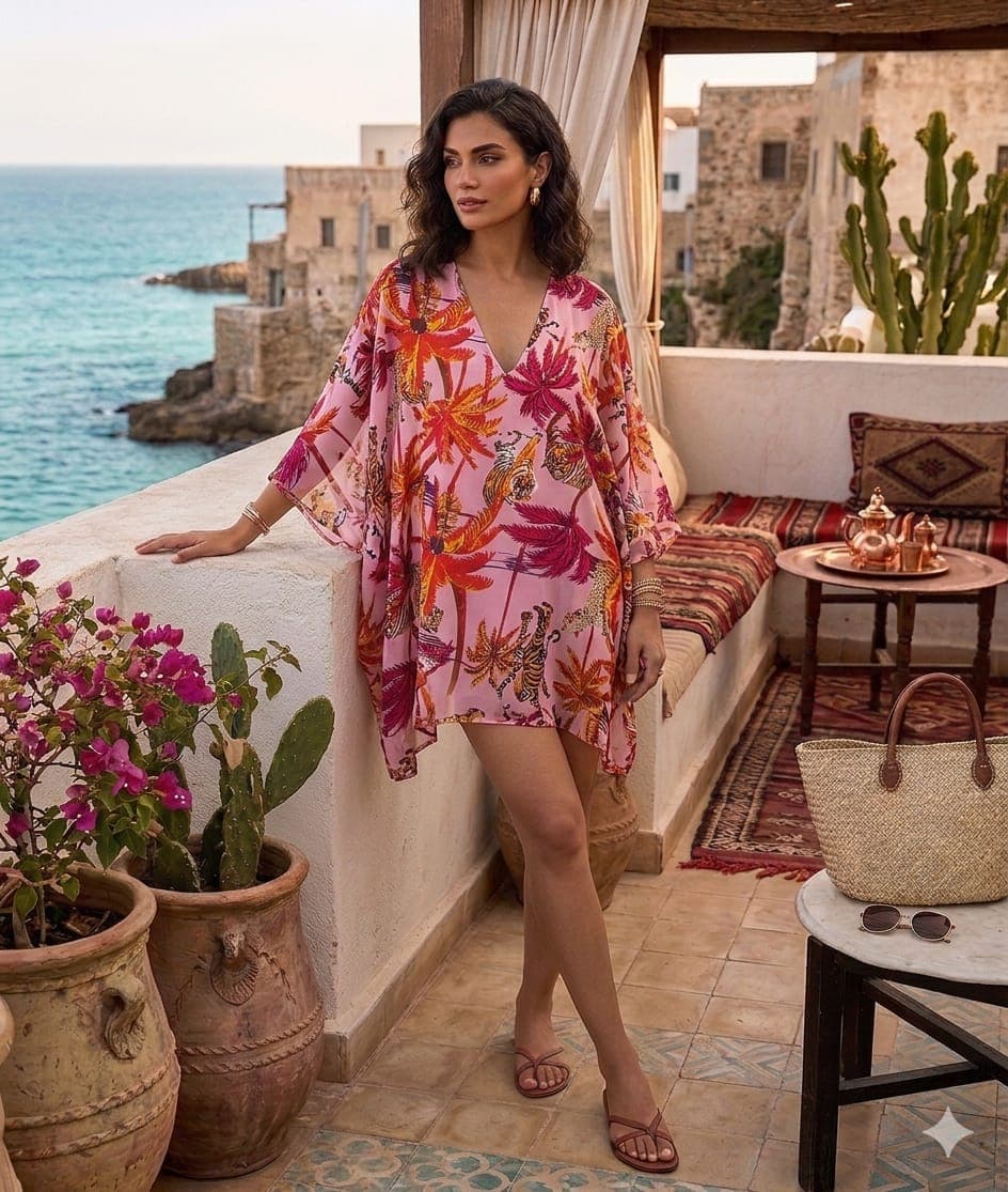 Kaftano Positano Beachwear Miseno in Polysilk - 5