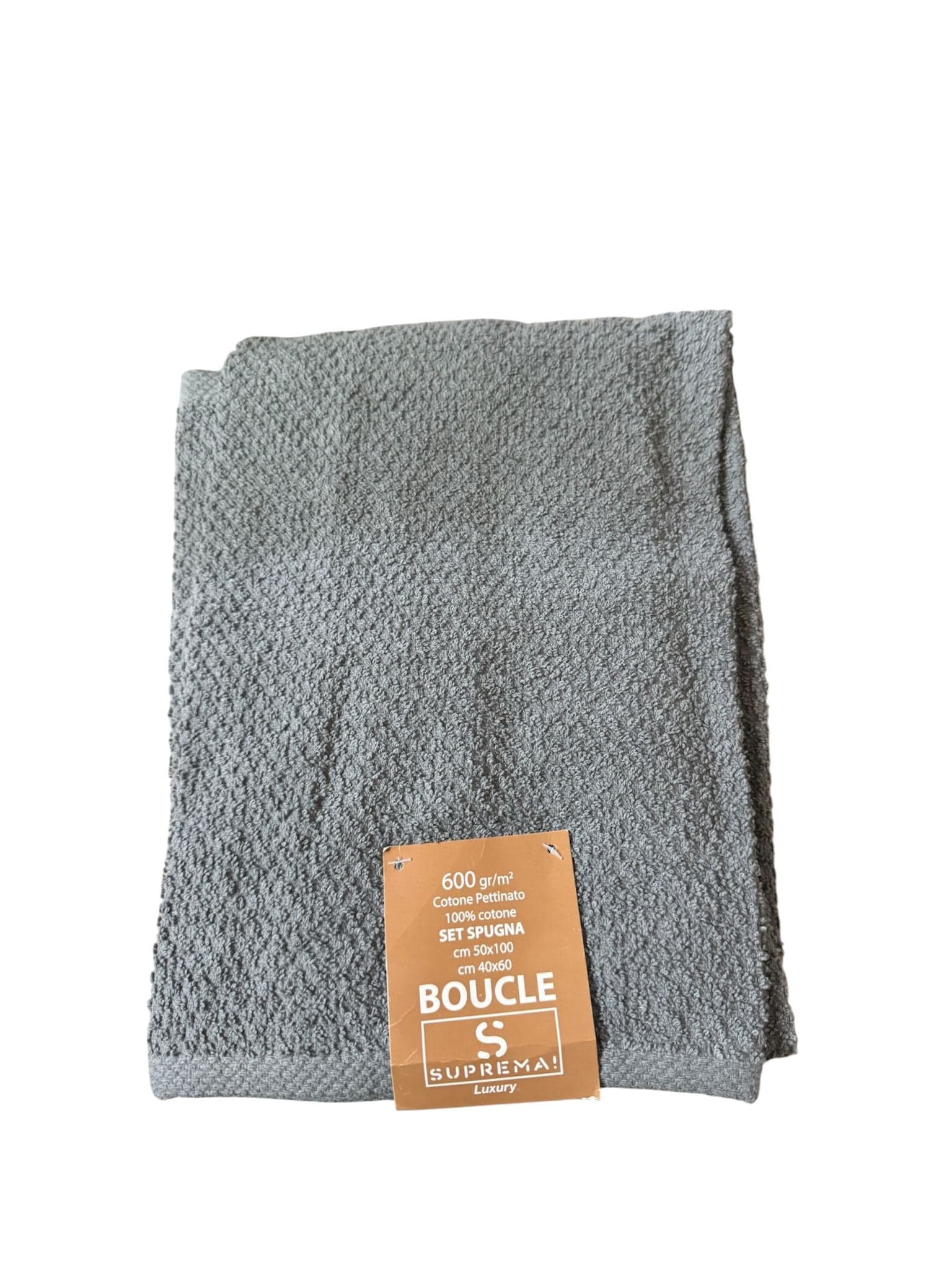 Set Asciugamani Suprema Bouclé 1+1 – 100% Cotone Pettinato, 600 gr/mq - 11