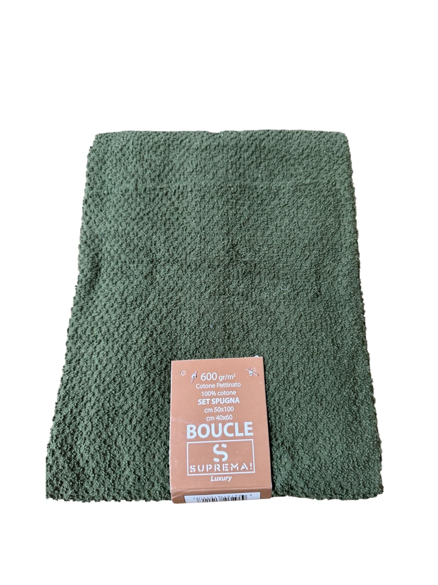 Set Asciugamani Suprema Bouclé 1+1 – 100% Cotone Pettinato, 600 gr/mq - 7