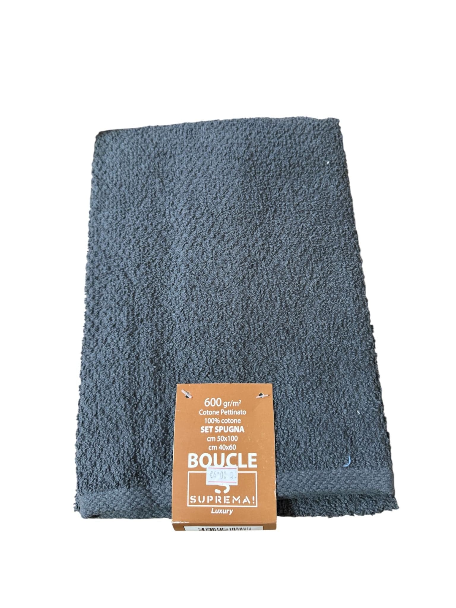 Set Asciugamani Suprema Bouclé 1+1 – 100% Cotone Pettinato, 600 gr/mq - 10