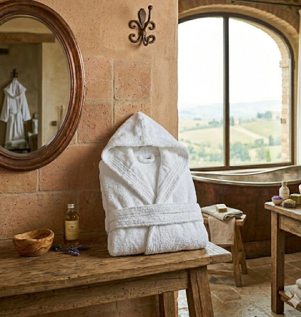 Accappatoio Mastro Bianco Twist in Spugna di Cotone 500 g/m² - 8
