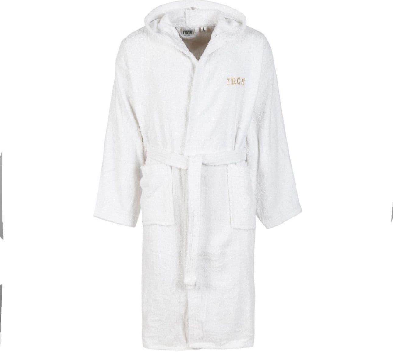 Accappatoio IRGE con Cappuccio in Spugna 100% Cotone – Tinta Unita – Uomo/Donna Unisex - 3