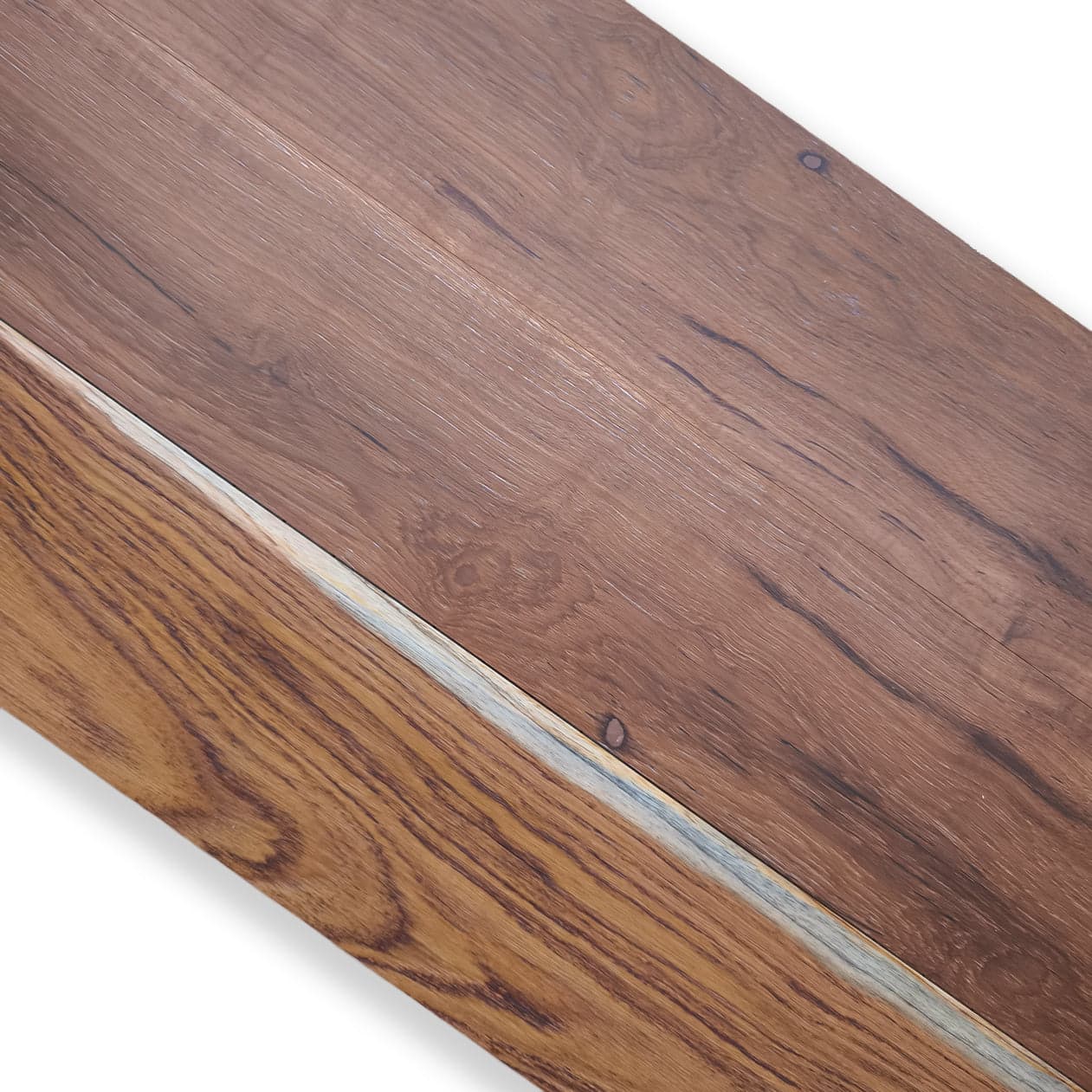 Parquet Prefinito in Teak Burma Garbelotto Alburnato Spazzolato Verniciato Opaco Senza Bisello 10x145x1500/2150 mm – Lotto 16 mq - 4
