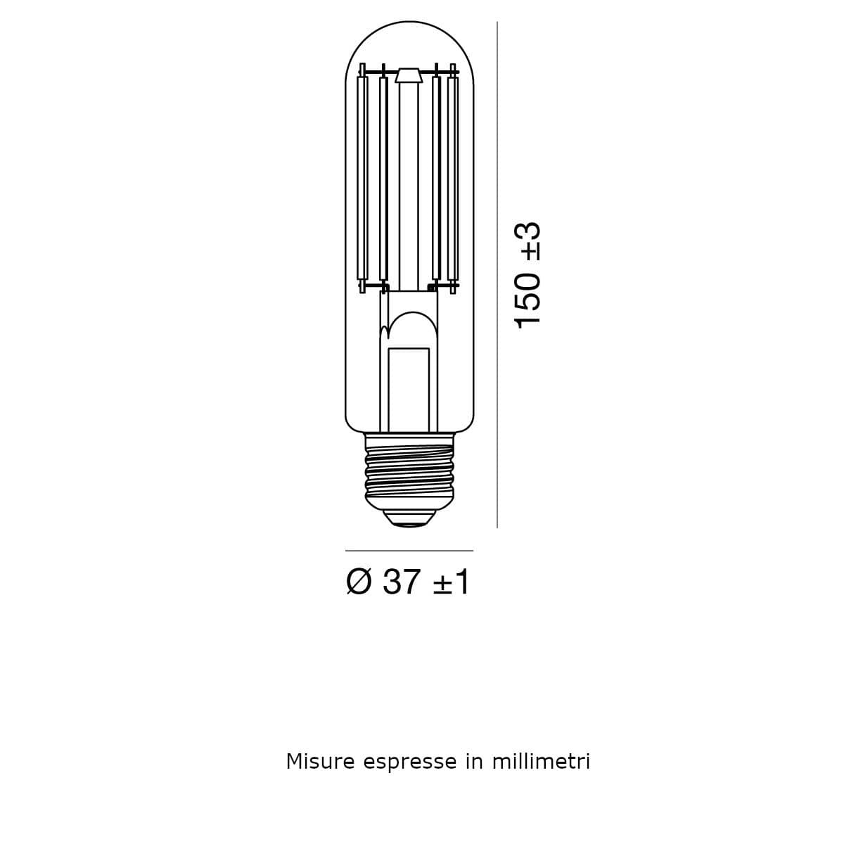 Lampadine 10pz Gea Led GLA4017CD E27 LED 14W 3000°K dimmerabile vetro filamento - 2