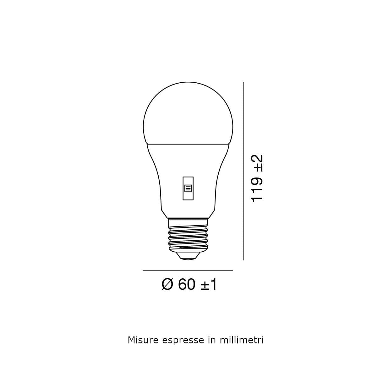 Lampadina Gea Led GLA6601 E27 LED 13W 160°CCT plastica - 3