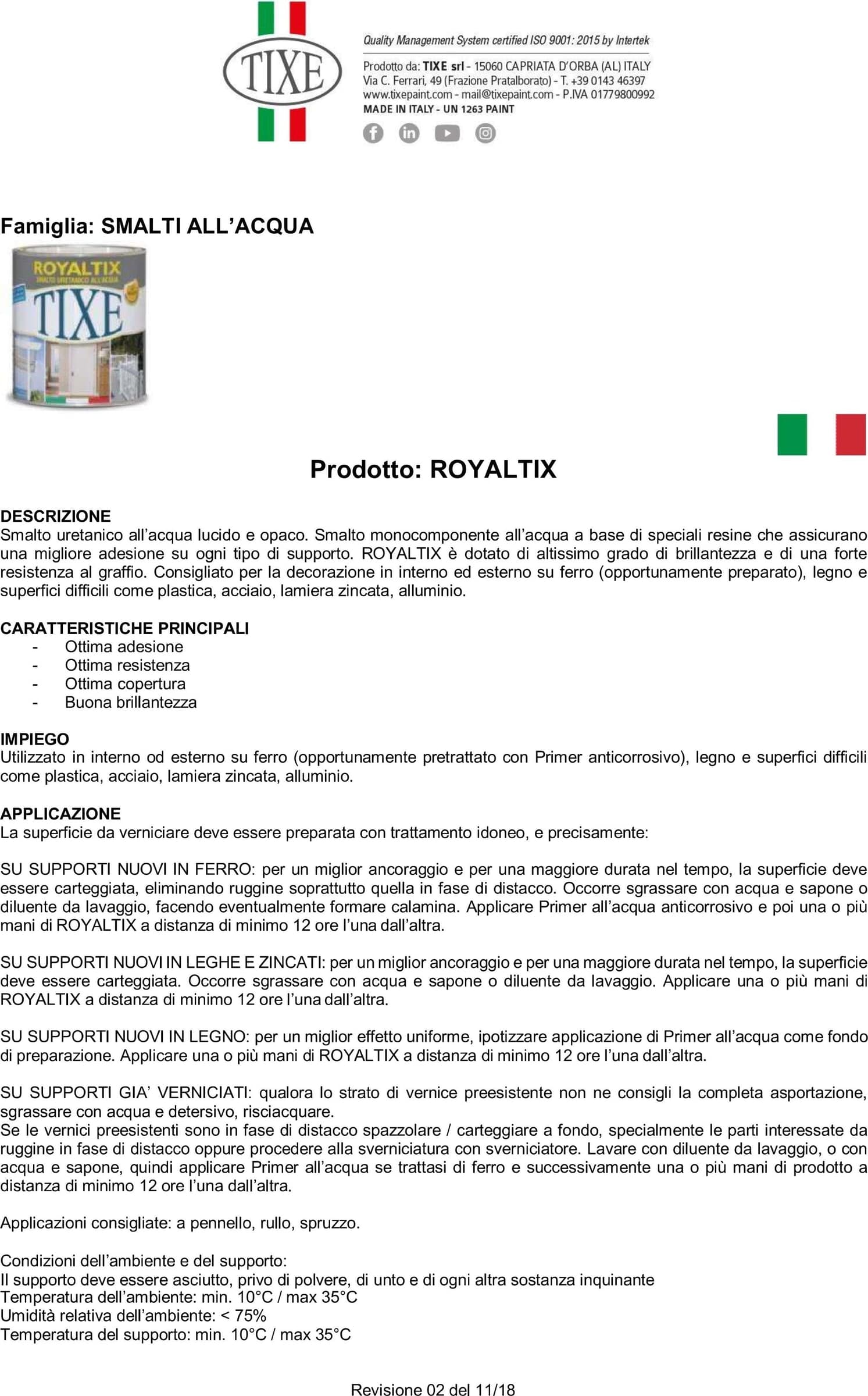 Royaltix 750ml, tutti i RAL serie 1000, smalto all' acqua vernice diretta su lamiera, acciaio e alluminio - 5