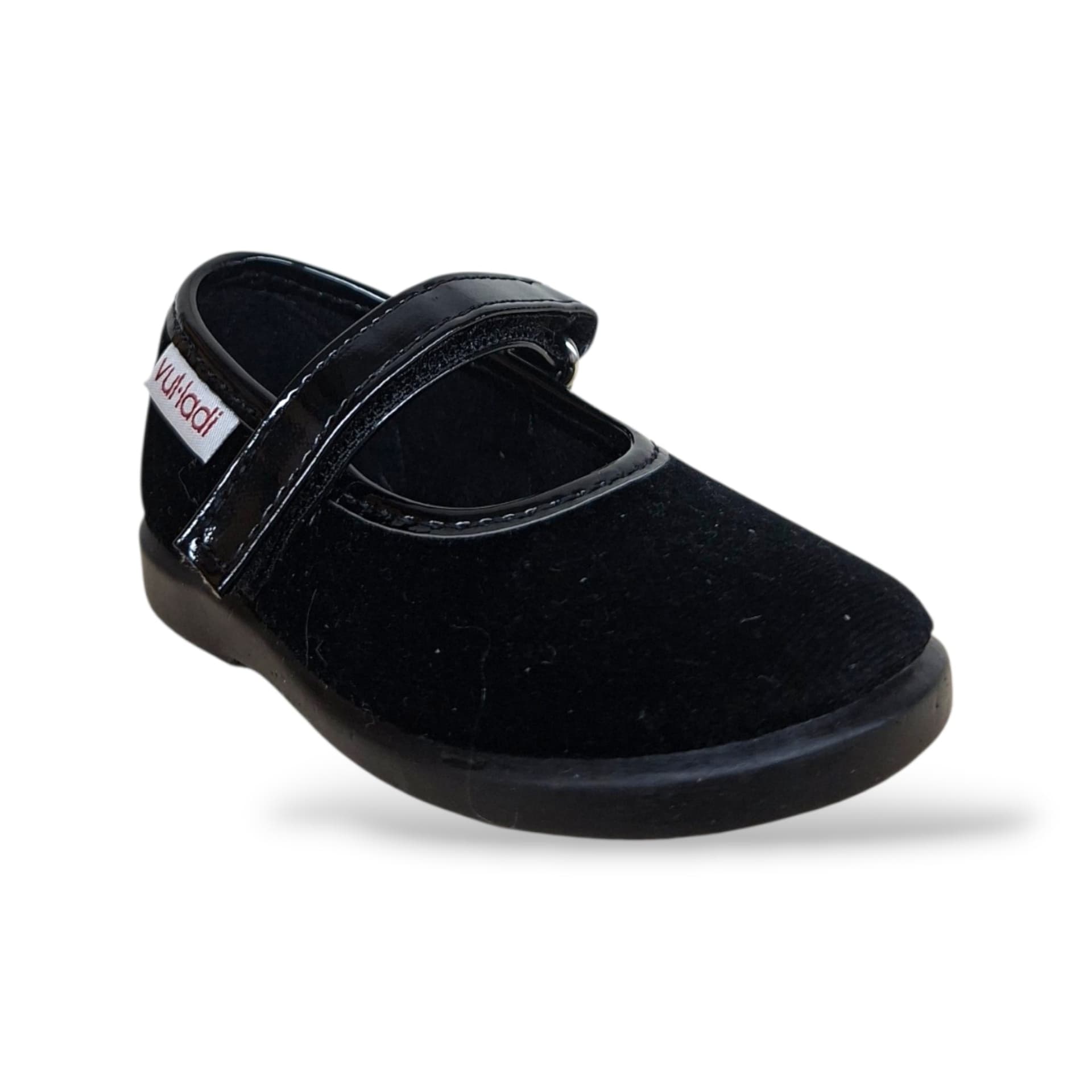VUL-LADI Candy Ballerine Bambine Nero | Taglia 19-22 | Velluto Velcro | Scarpetteria Gica - 2