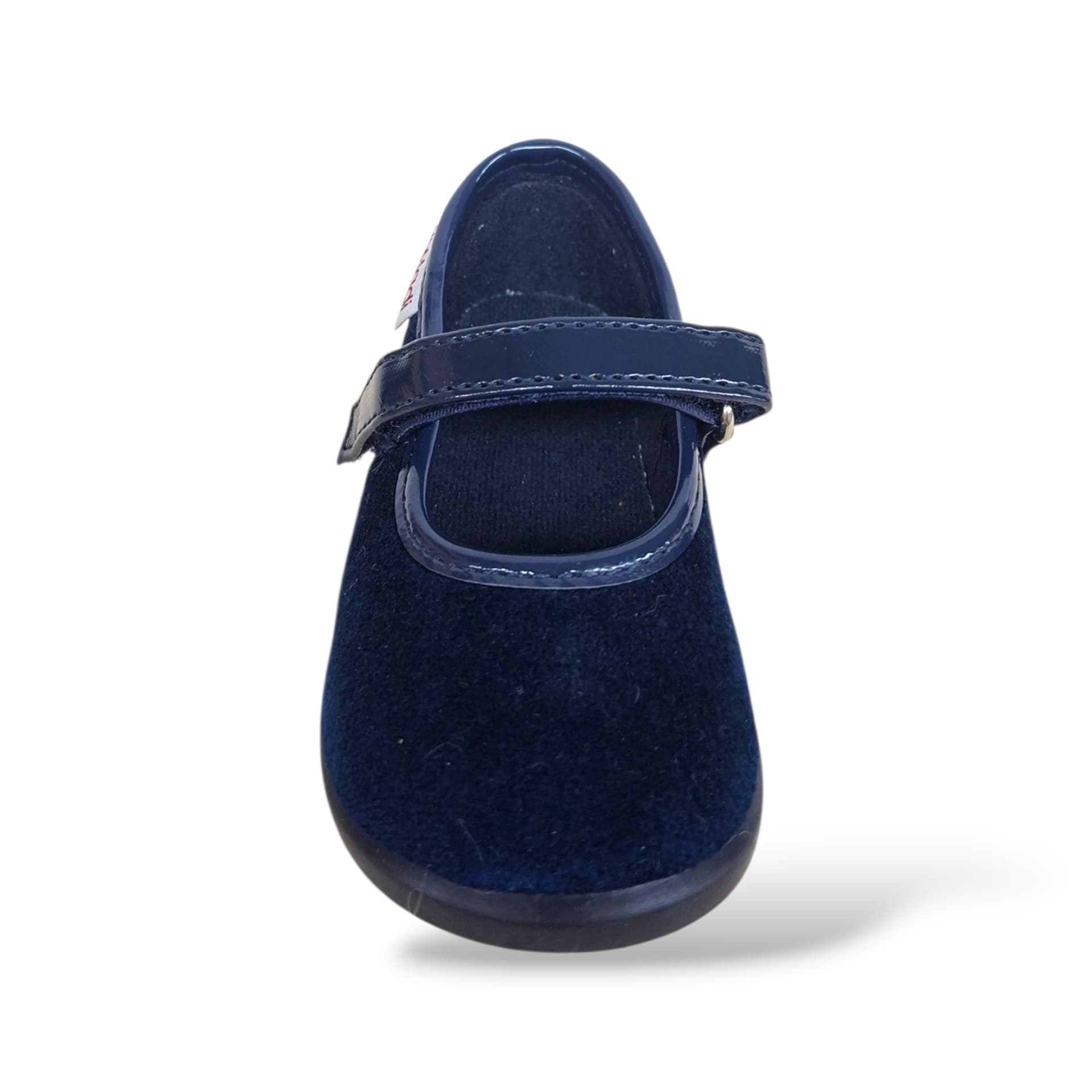 VUL-LADI Candy Ballerine Bambine Blue | Taglia 19-22 | Velluto Velcro | Scarpetteria Gica - 4