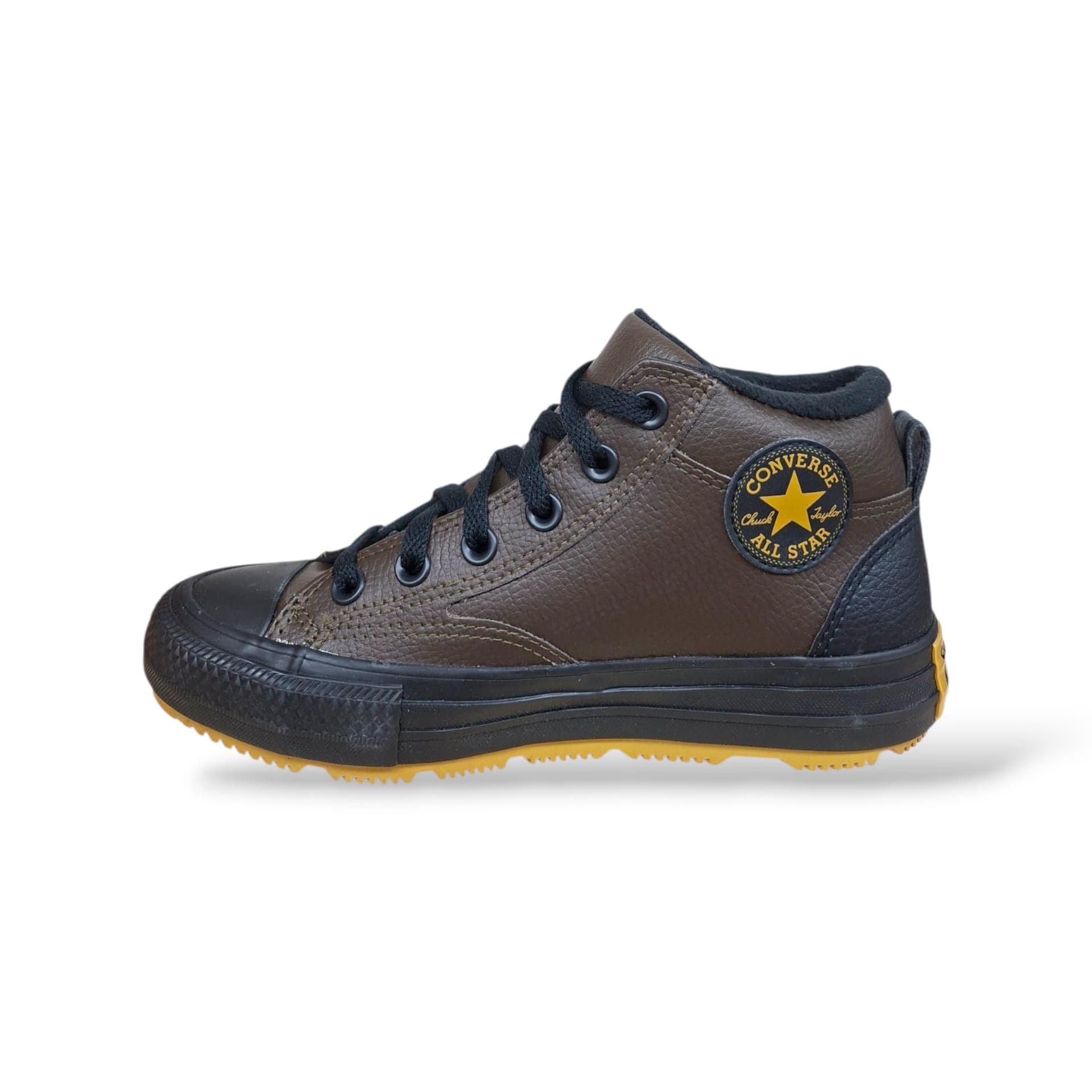 Converse Malden Street Boot Sneakers Ragazzi Marrone Nero | Taglia 36-40 | Tela Lacci | Scarpetteria Gica - 2