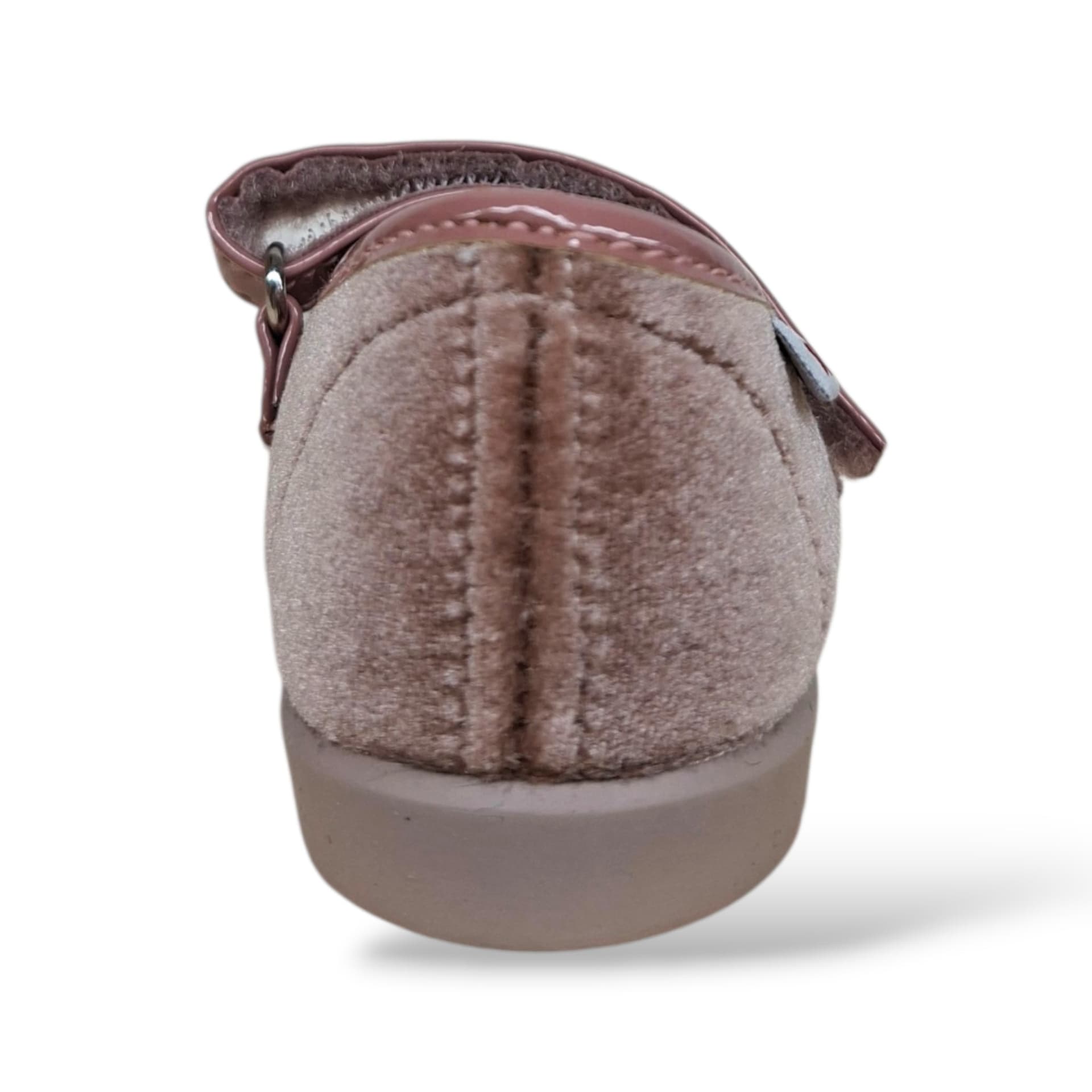 VUL-LADI Candy Ballerine Bambine Cipria | Taglia 19-22 | Velluto Velcro | Scarpetteria Gica - 3