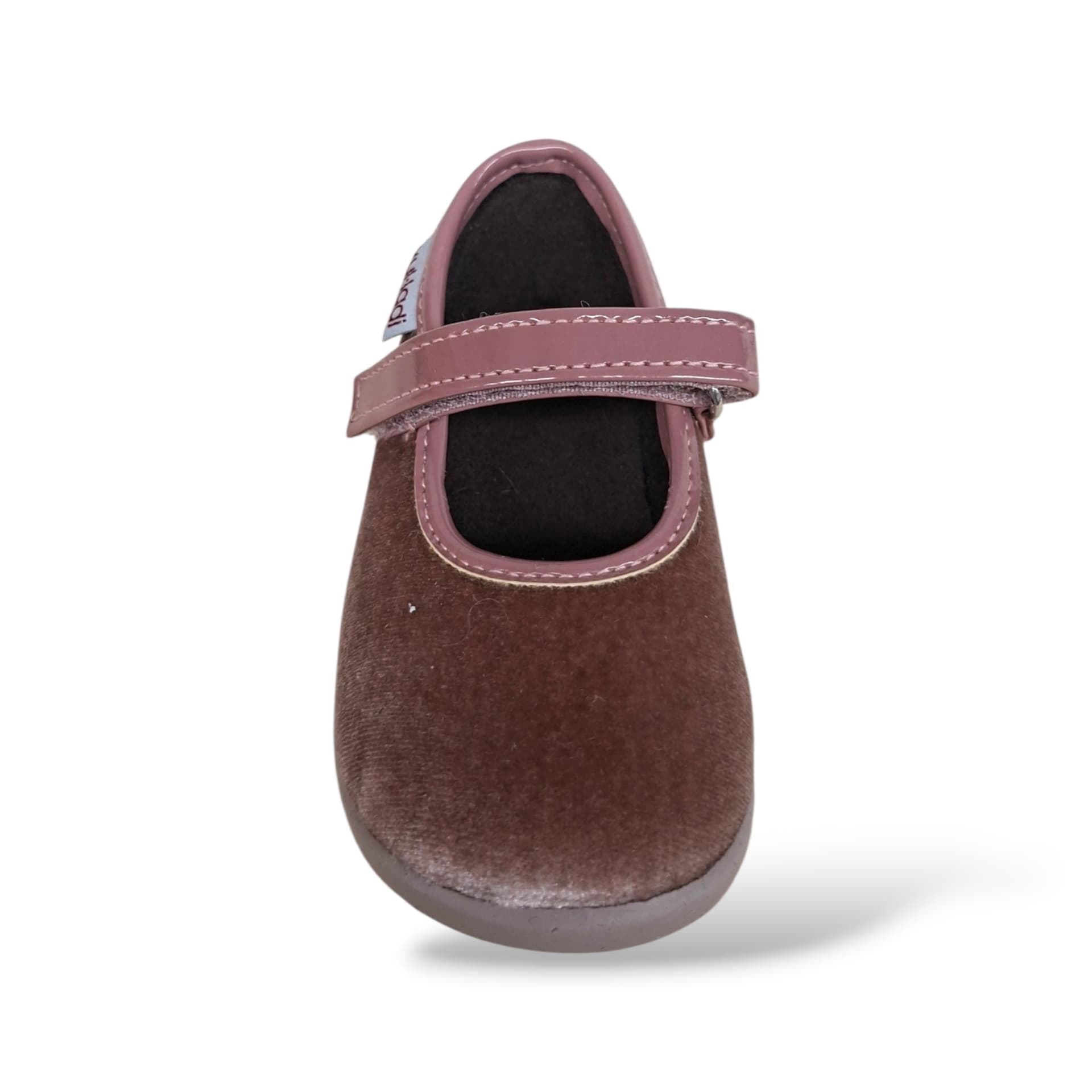 VUL-LADI Candy Ballerine Bambine Cipria | Taglia 19-22 | Velluto Velcro | Scarpetteria Gica - 4