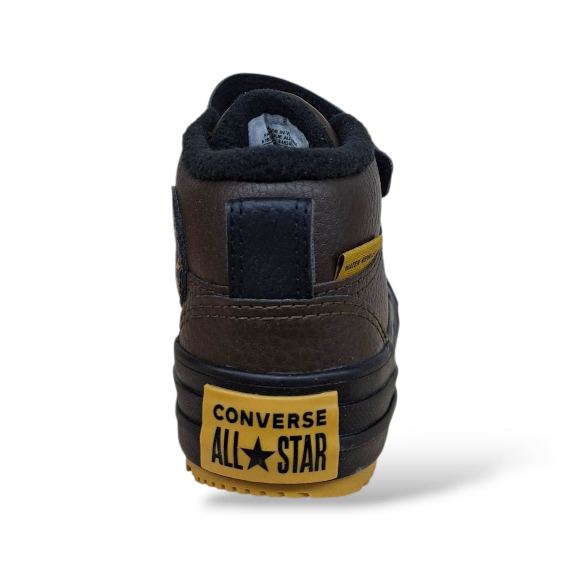 Scarpe sneakers Bambini e ragazzi converse malden street A18062C marrone-nero laccio elastico e velcro - 4