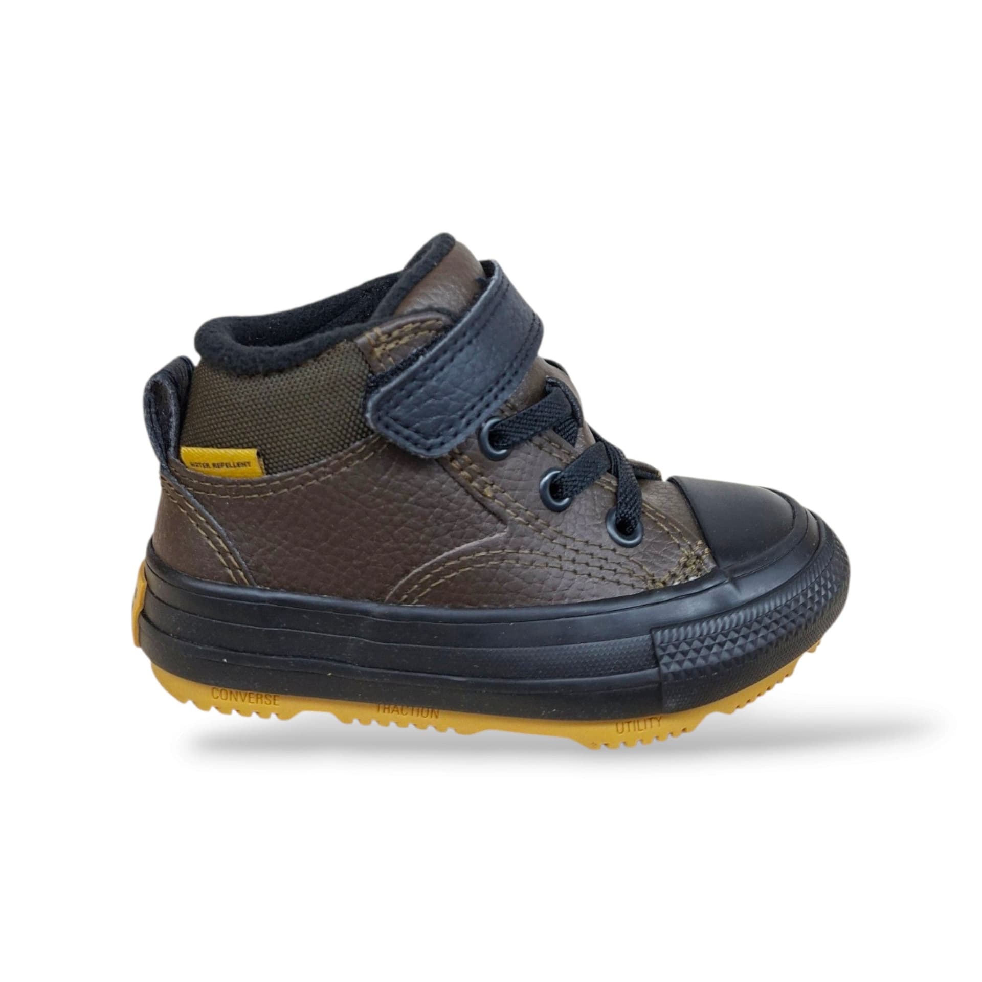 Scarpe sneakers Bambini e ragazzi converse malden street A18062C marrone-nero laccio elastico e velcro - 7