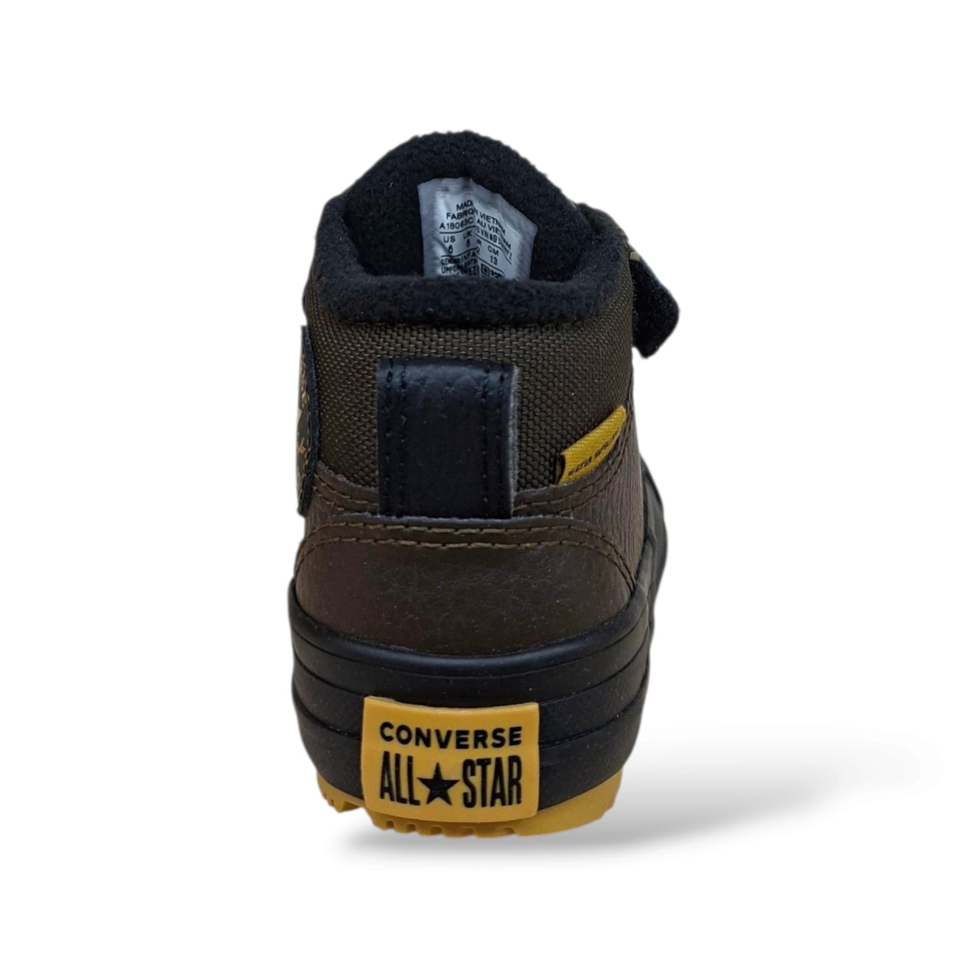 Scarpe sneakers Bambini e ragazzi converse malden street A18062C marrone-nero laccio elastico e velcro - 10
