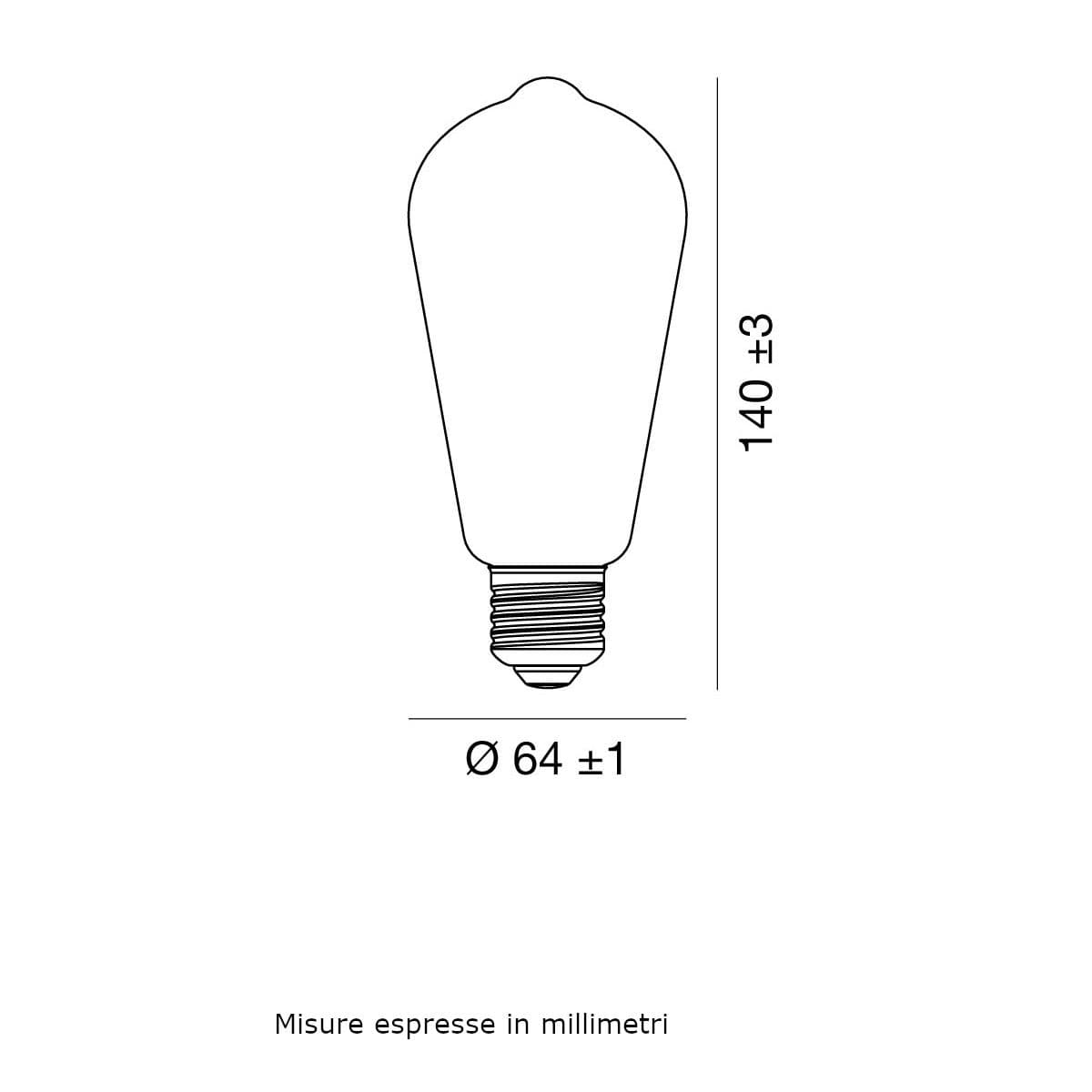 Lampadine 10pz Gea Led GLA4603C E27 LED 7W 3000°K vetro - 2