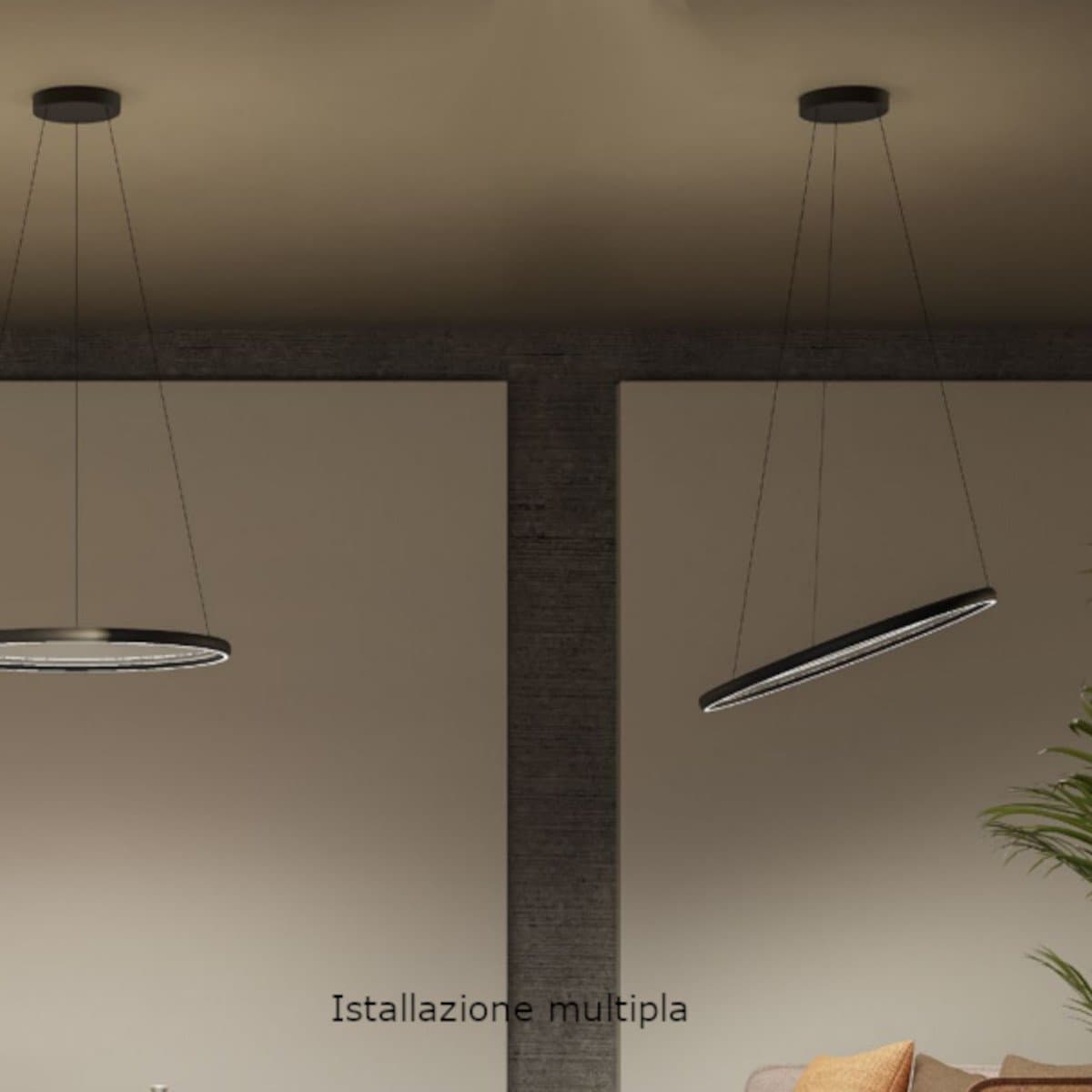 Lampadario moderno Redo Group VANCE small LED 70W CCT dimmerabile telecomando - 3