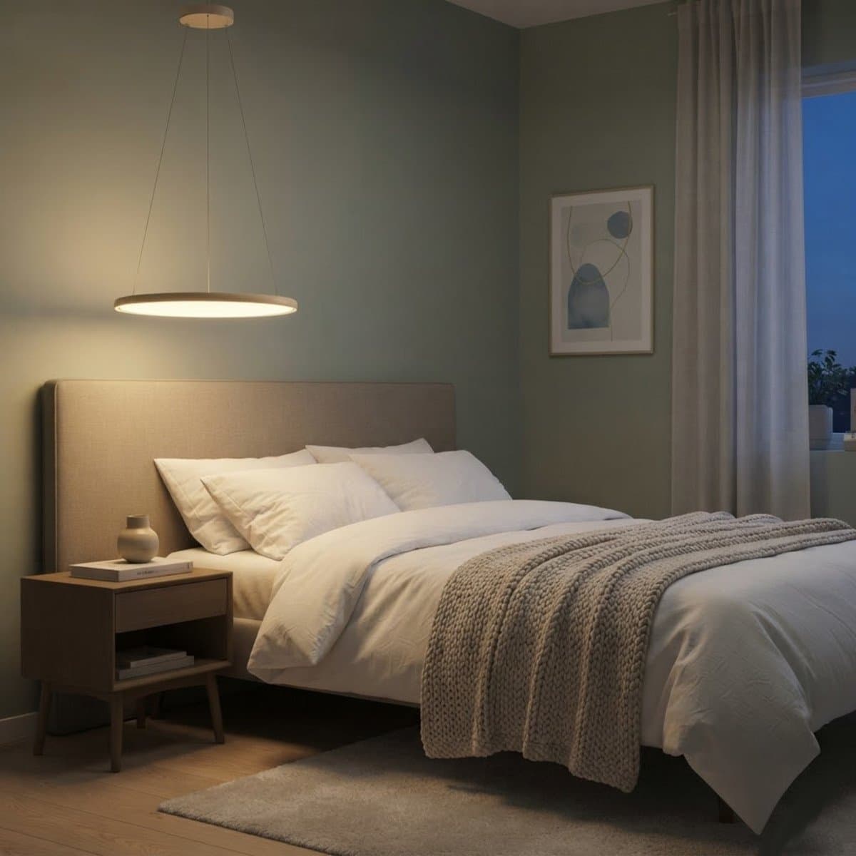Lampadario moderno Redo Group VANCE big LED 90W CCT dimmerabile telecomando - 4