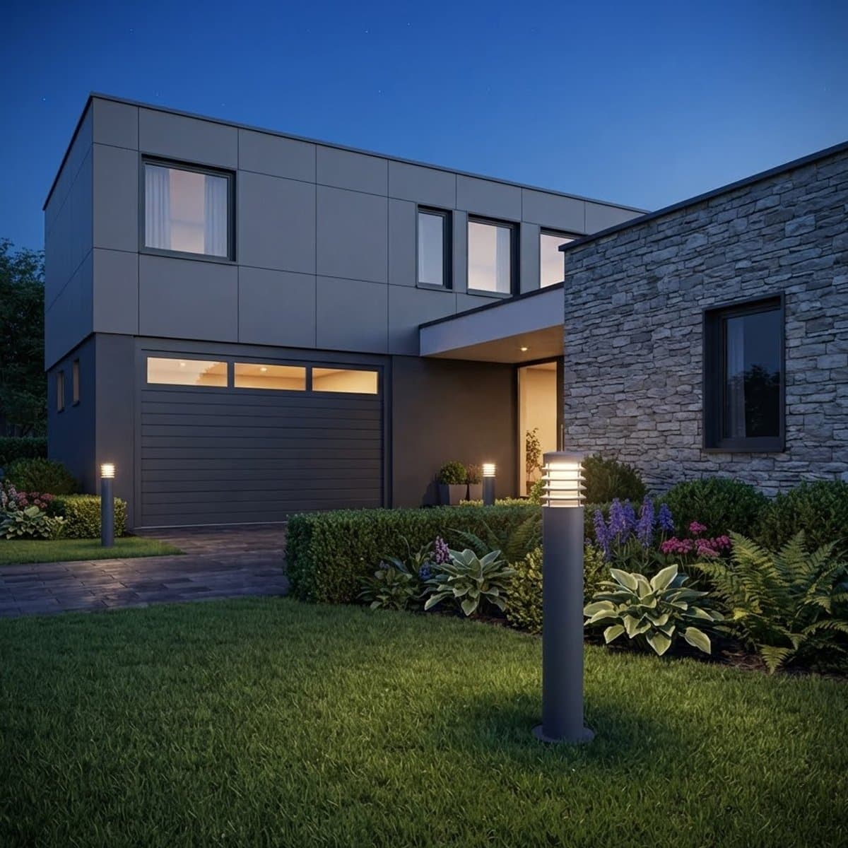 Paletto esterno Promoingross CYLL 65 DG E27 LED IP65 - 3