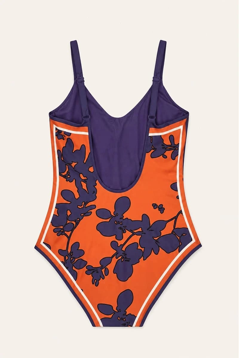 Costume intero a triangolo fantasia scollo schiena | JUSTMINE - 3