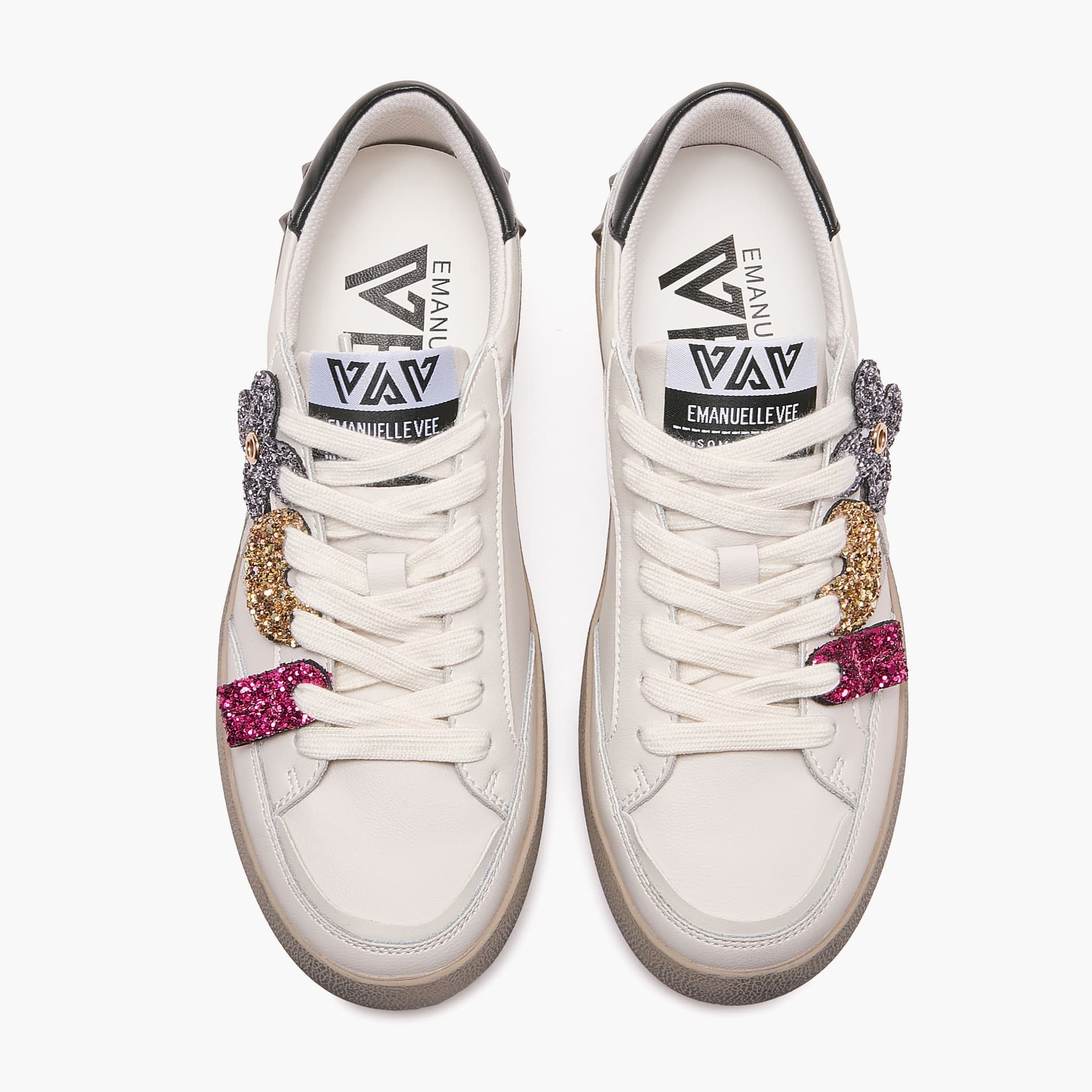 Emanuelle Vee sneakers donna Olivia in pelle ivory 462P 104 30 P003 - 3