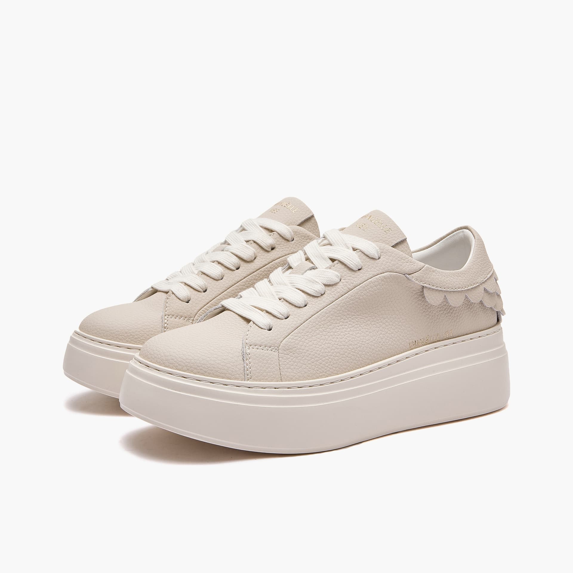 Emanuelle Vee sneakers donna Bice in pelle ivory 462P 100 11 P138 - 2