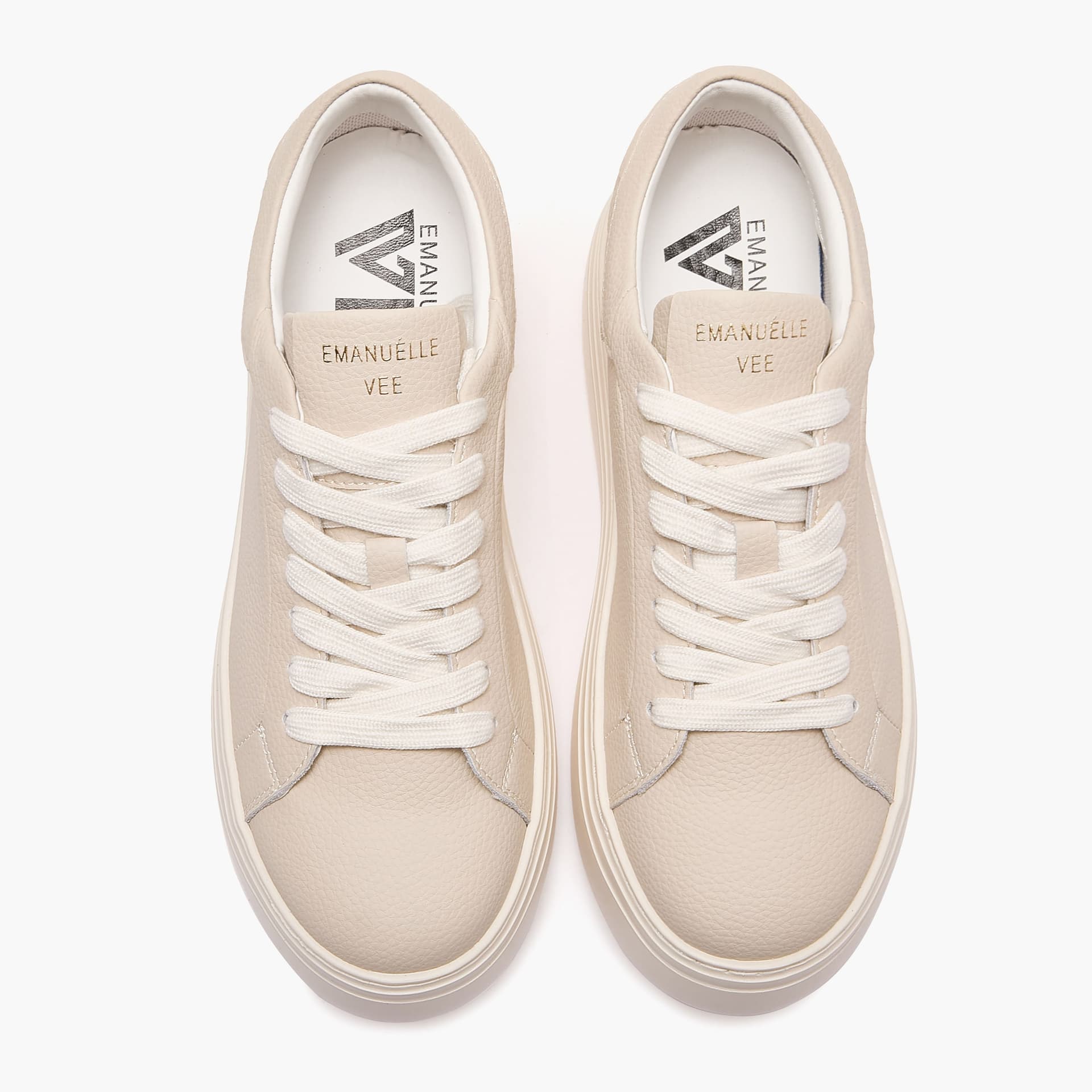 Emanuelle Vee sneakers donna Bice in pelle ivory 462P 100 11 P138 - 3